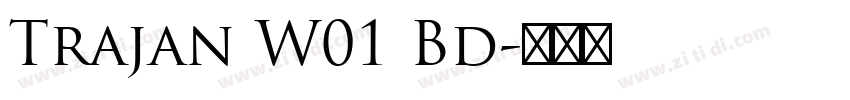Trajan W01 Bd字体转换
